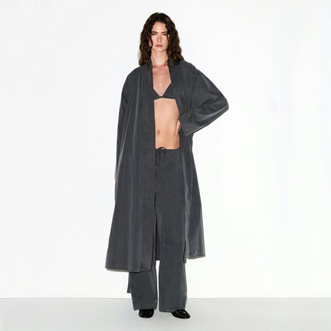 WOVEN LOUNGE LONG ROBE