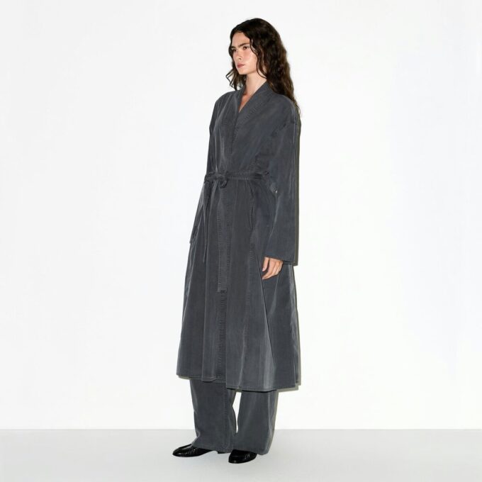 WOVEN LOUNGE LONG ROBE