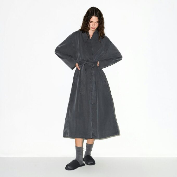WOVEN LOUNGE LONG ROBE