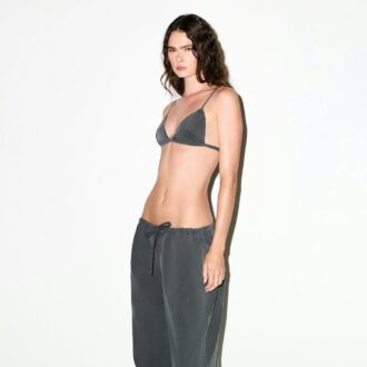 WOVEN LOUNGE TRIANGLE BRALETTE