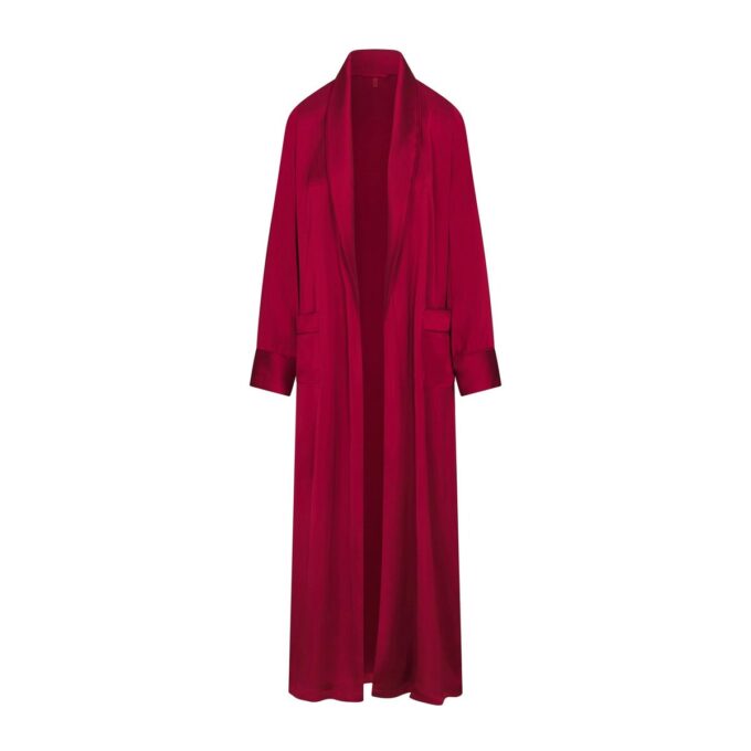 WOVEN SHINE LONG ROBE